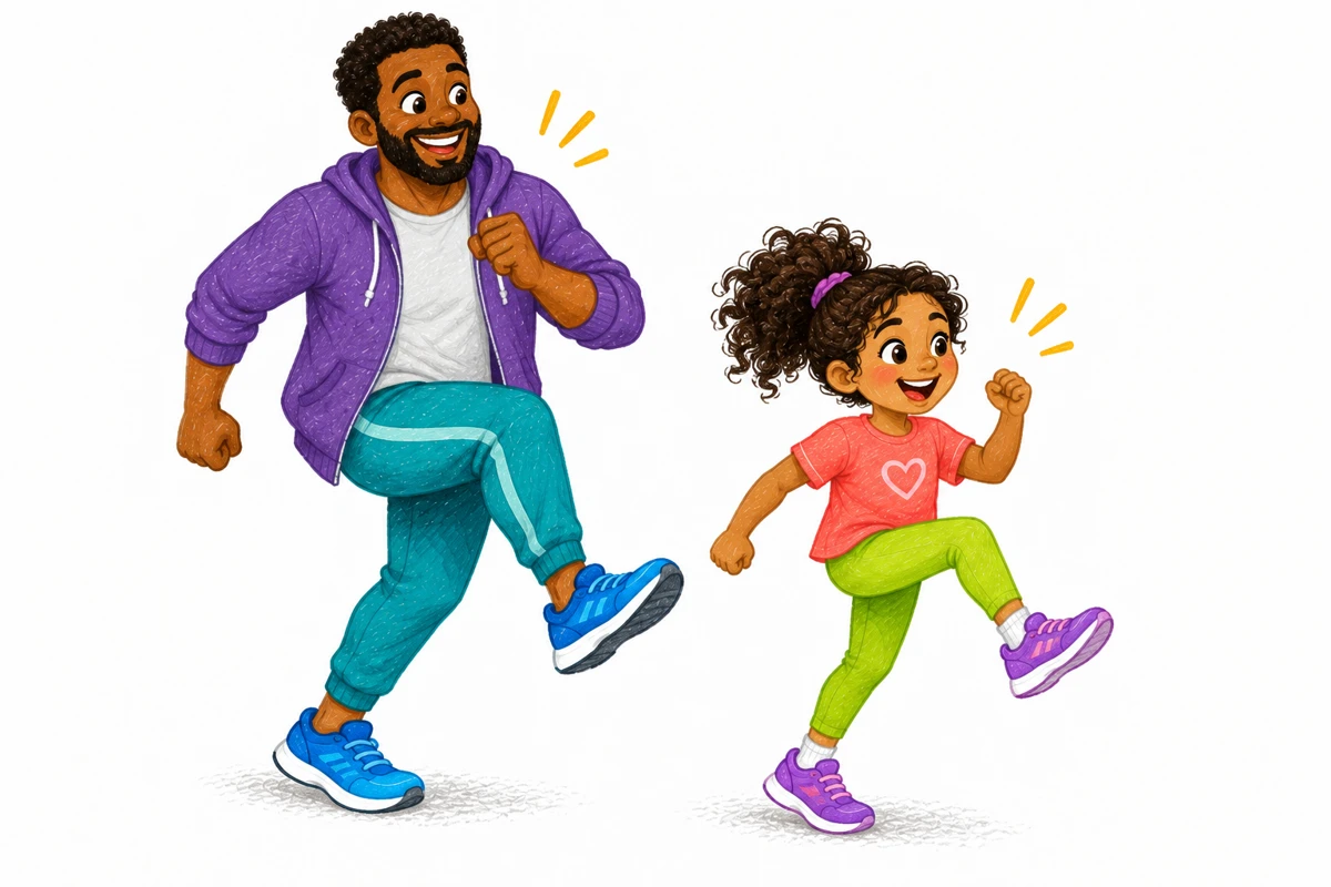 Illustration from the RompMore Family activity deck